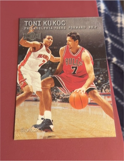 1999-00 Skybox Metal #41 Toni Kukoc — front