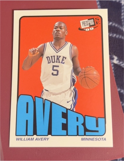1999 Press Pass SE Old School #11 William Avery — front