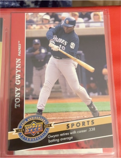 2009 Upper Deck 20th Anniversary #D2 Tony Gwynn — front