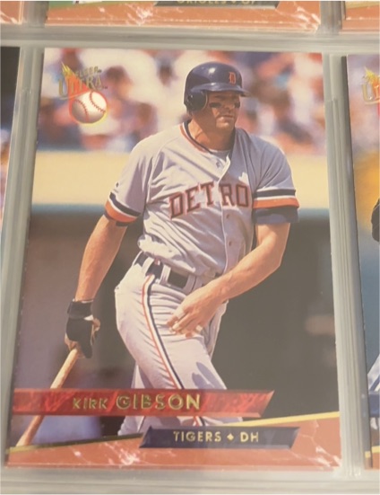 1993 Ultra #619 Kirk Gibson — front