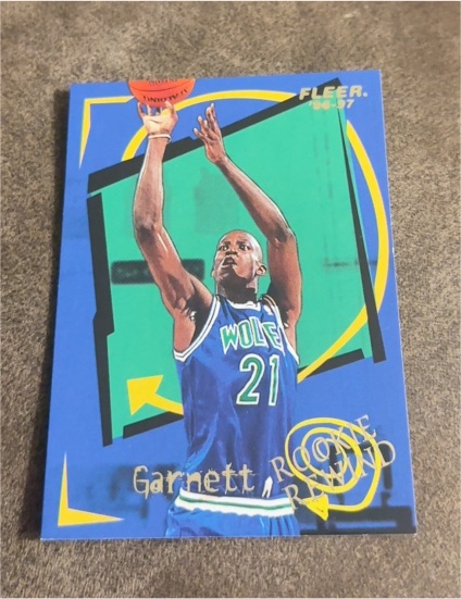 1996-97 Fleer Rookie Rewind #4 Kevin Garnett — front