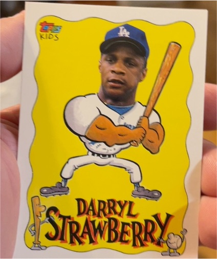 1992 Topps Kids #47a Darryl Strawberry — front
