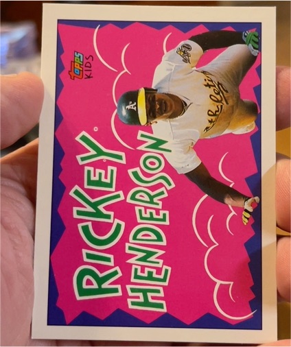 1992 Topps Kids #118 Rickey Henderson — front