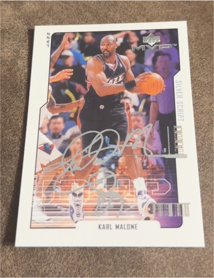 2000 Upper Deck MVP Silver Script #171 Karl Malone — front