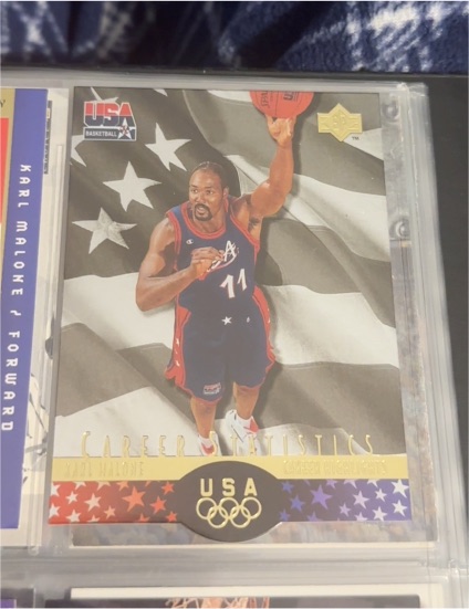 1996 Upper Deck USA Career Statistics Gold #S3 Karl Malone — front
