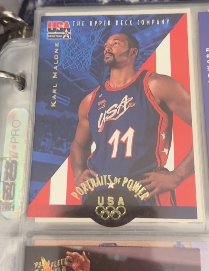 1996 Upper Deck USA Basketball Portraits of Power #51 Karl Malone — front