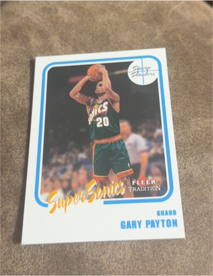2000-01 Fleer Tradition Sharp Shooters #SS12 Gary Payton — front
