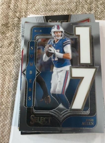 2024 Panini Select Numbers #10 Josh Allen — front