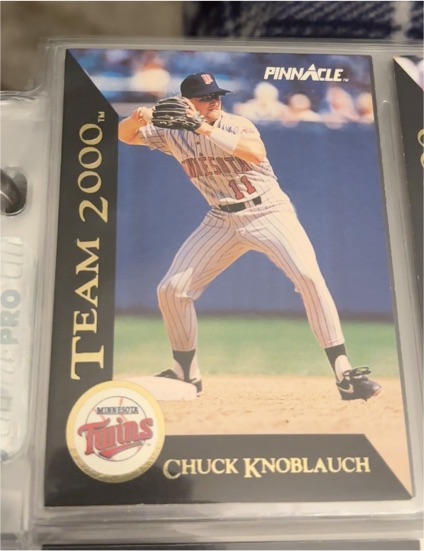 1992 Pinnacle Team 2000 #6 Chuck Knoblauch — front