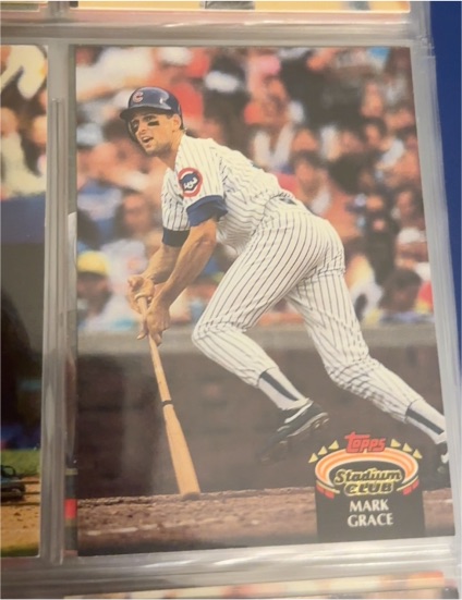 1992 Topps Stadium Club #174 Mark Grace — front