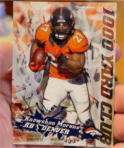 2014 Topps 1000 Yard Club #10 Knowshon Moreno Denver Broncos — front
