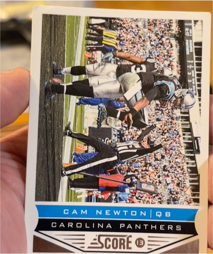 2013 Score #27 Cam Newton — front