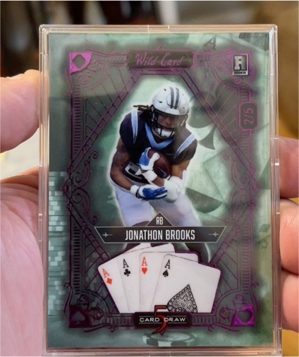 2024 Wild Card 5 Card Draw #S5CDV-JB Jonathon Brooks — front