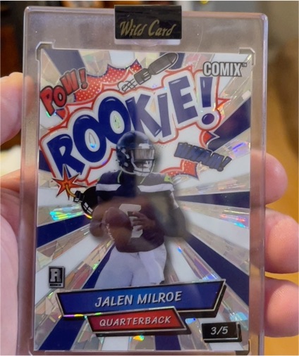 2025 Wild Card Comix Rookie #3 Jalen Milroe — front
