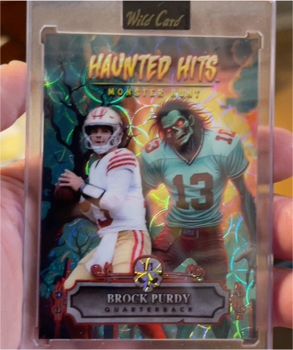 2024 Wild Card Haunted Hits Monster Hunt #HHW-BP Brock Purdy — front
