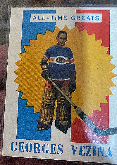 1960-61 Topps #19 Georges Vezina — front