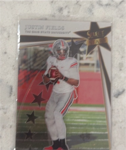 2022 Panini Select Draft Picks Select Stars #SS-JF Justin Fields — front