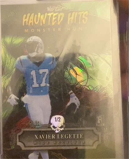 2024 Wild Card Haunted Hits Monster Hunt #HHWW-XL Xavier Legette — front