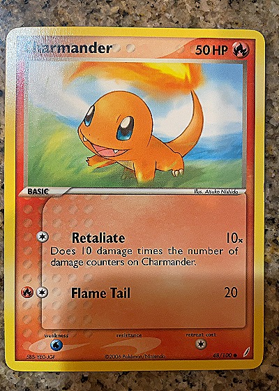 2006 EX Crystal Guardians #48 Charmander — front