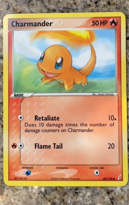 2006 EX Crystal Guardians #48 Charmander — front