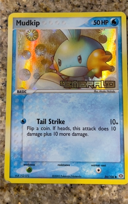 2005 EX Emerald #56 Mudkip — front
