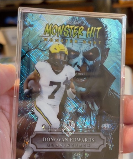 2024 Wild Card Haunted Hits Monster Hunt Donovan Edwards — front