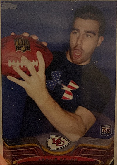 2013 Topps Chrome #118 Travis Kelce Rookie Card — front
