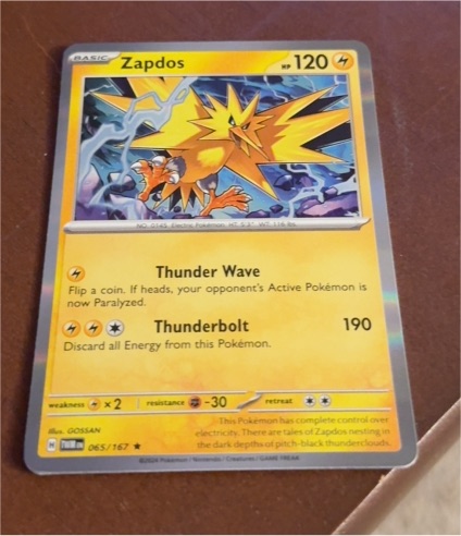 2022 Pokémon SV06 #065 Zapdos — front