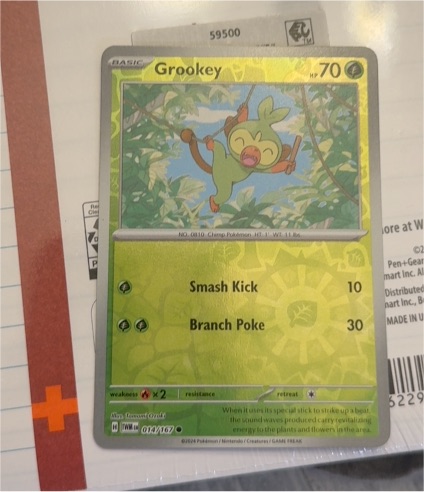2023 Pokémon S&V Twilight Masquerade #014 Grookey — front