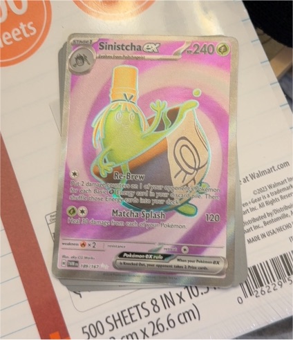 2023 Pokémon TCG Scarlet & Violet Twilight Masquerade #189 Sinistcha ex — front