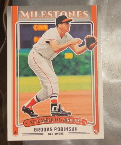 2025 Donruss #5 Brooks Robinson Milestones — front