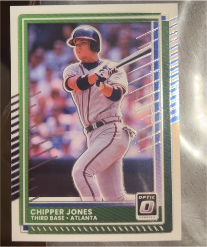 2025 Panini Donruss Optic #92 Chipper Jones — front