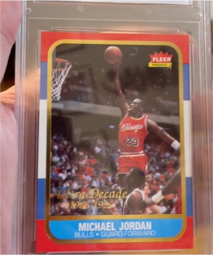 1996-97 Fleer Ultra #U-4 Michael Jordan Ultra Decade 1986 Reprints — front