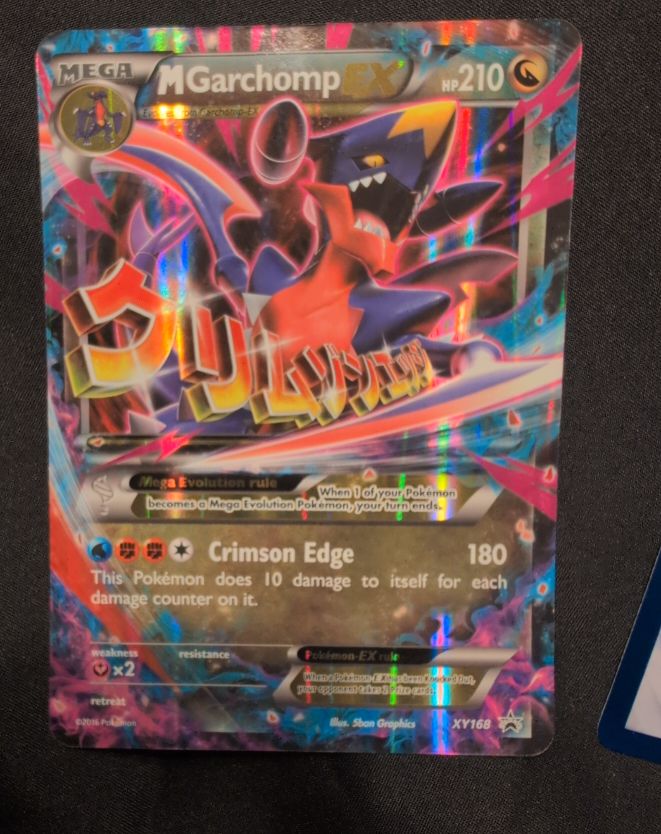 2016 Pokémon XY #XY168 Mega Garchomp EX — front