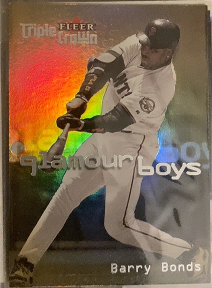 2001 Fleer Triple Crown Glamour Boys Barry Bonds — front