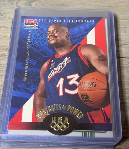 1996 Upper Deck USA Basketball Portraits of Power #53 Shaquille O'Neal — front
