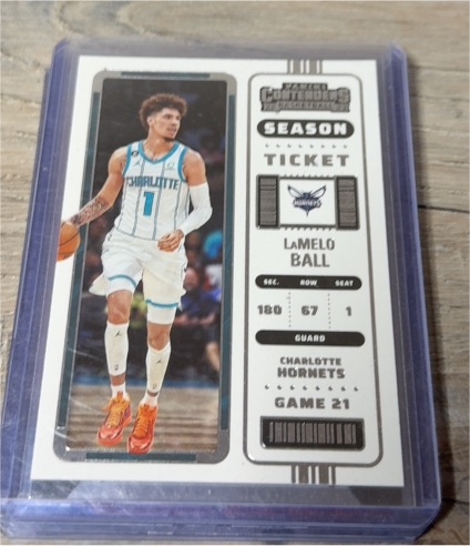 2022-23 Panini Contenders #72 LaMelo Ball Season Ticket — front