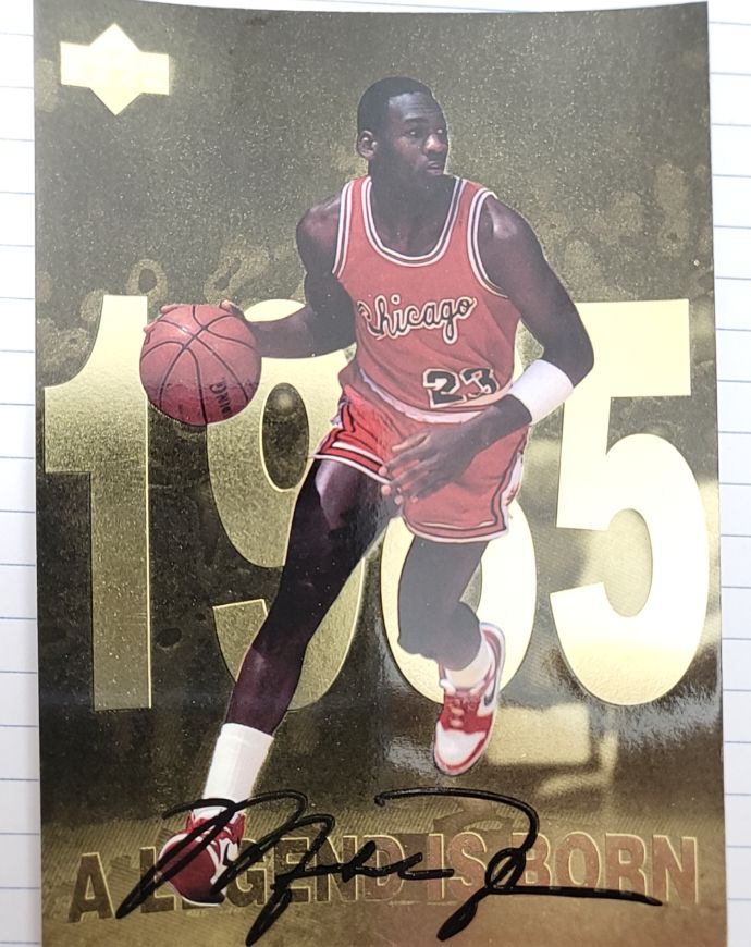 1998 Upper Deck Gatorade #1 Michael Jordan A Legend Is Born — front