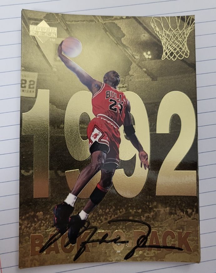 1998 Upper Deck Gatorade Gold Foil #8 Michael Jordan — front