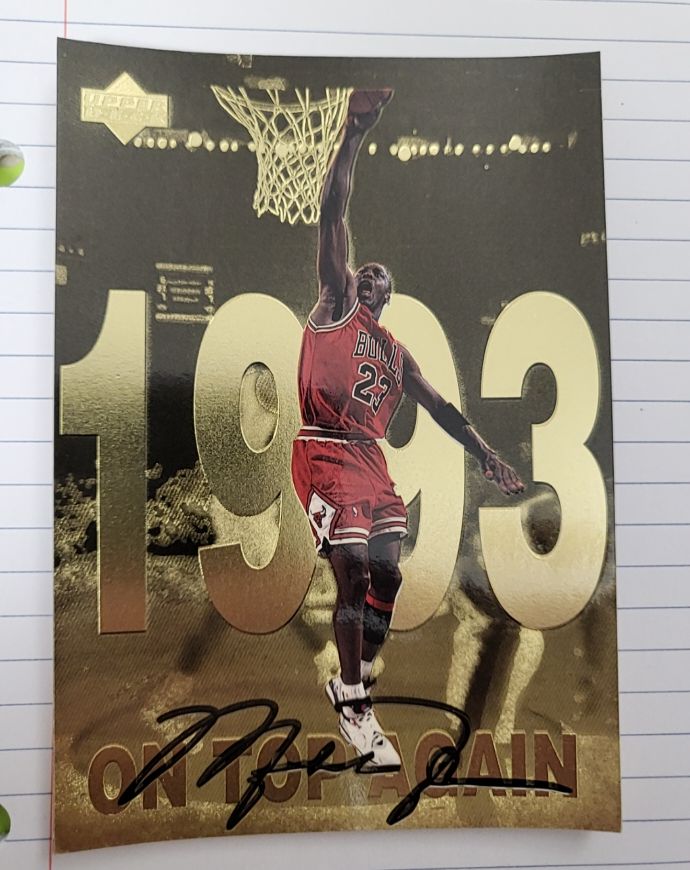 1998 Upper Deck #9 Michael Jordan 1993 On Top Again — front