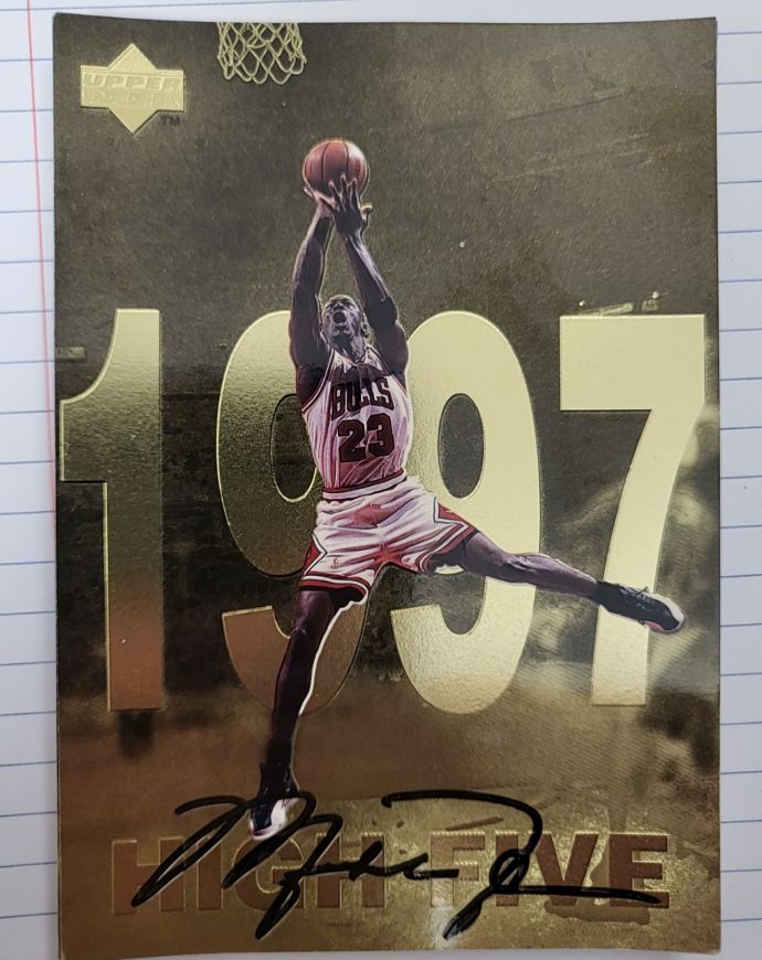1997 Upper Deck High Five #12 Michael Jordan — front