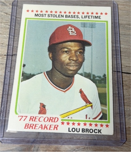 1978 Topps #1 Lou Brock — front