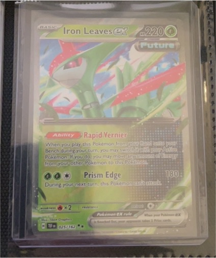 2024 Pokemon Temporal Forces #025 Iron Leaves ex — front