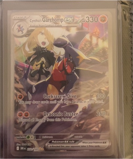 2025 Pokémon Destined Rivals Cynthia's Garchomp ex #232/182 — front