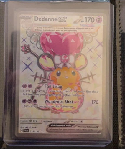 2023 Pokémon TCG Paldea Evolved #239/193 Dedenne ex — front