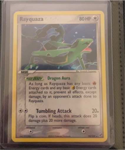 2005 Pokémon EX Deoxys #22 Rayquaza — front