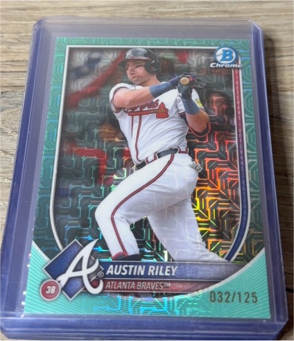2025 Bowman Chrome #25 Austin Riley — front