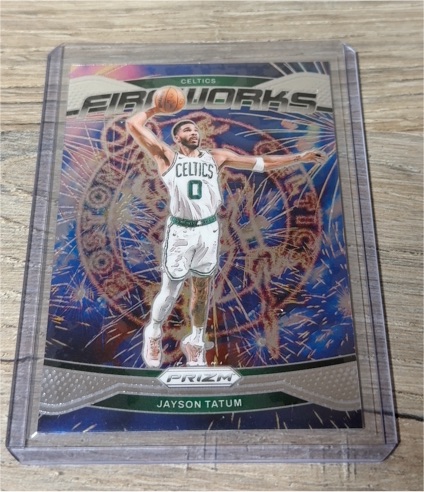 2024 Panini Prizm Fireworks Jayson Tatum — front