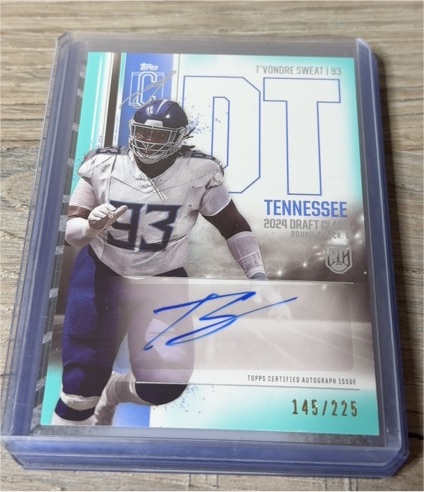 2024 Topps Signature Class #RCA-TSW T'Vondre Sweat — front