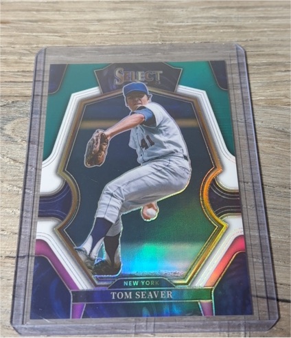 2023 Panini Select Tom Seaver Premier Level Green Prizm — front